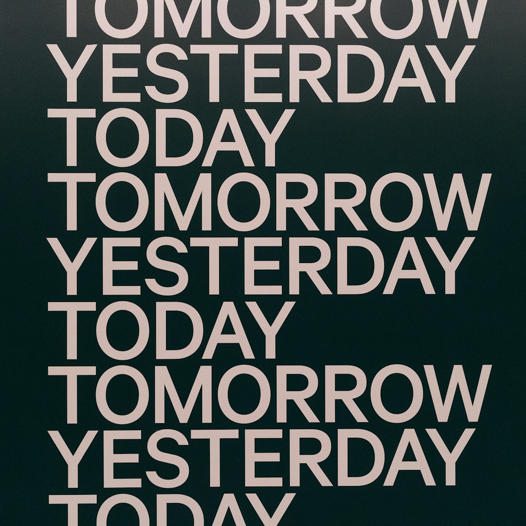 a black and white poster with the words tomorrow