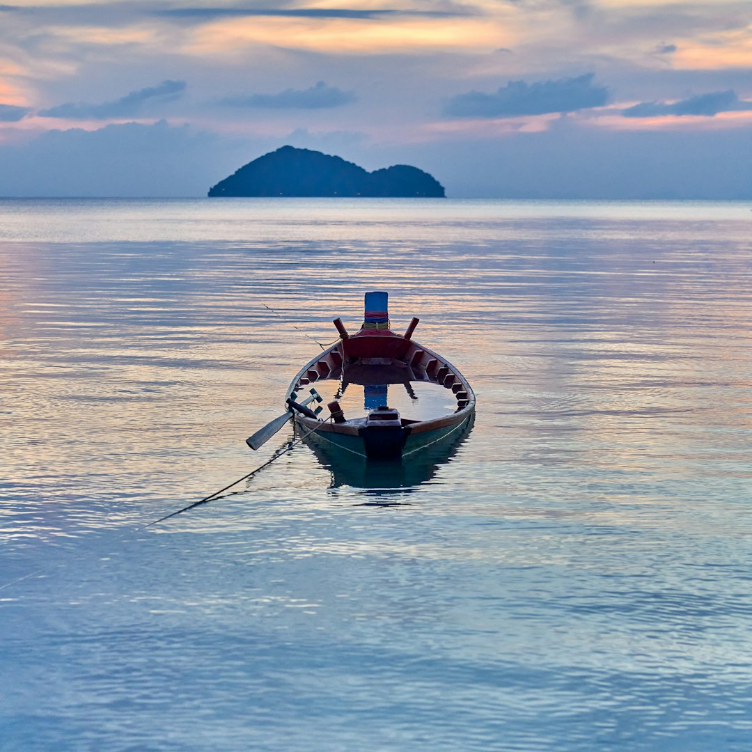 a boat in the water