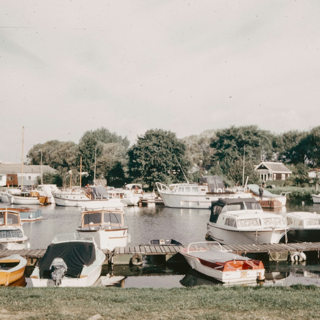 a bunch of boats that are sitting in the water